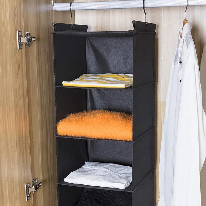 MAX Houser 6 Tier Shelf Hanging Closet Organizer, Closet Hanging Shelf - Image 8