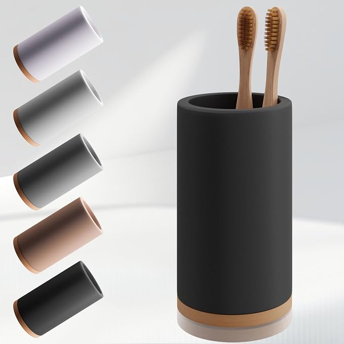 Matani Bamboo Toothbrush Holder Diatomite Tooth Brush Organizer by Matani