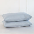 MooMee Bedding Pillowcases Pack of 2 100% Washed Cotton Linen Like Textured by MOOMEE