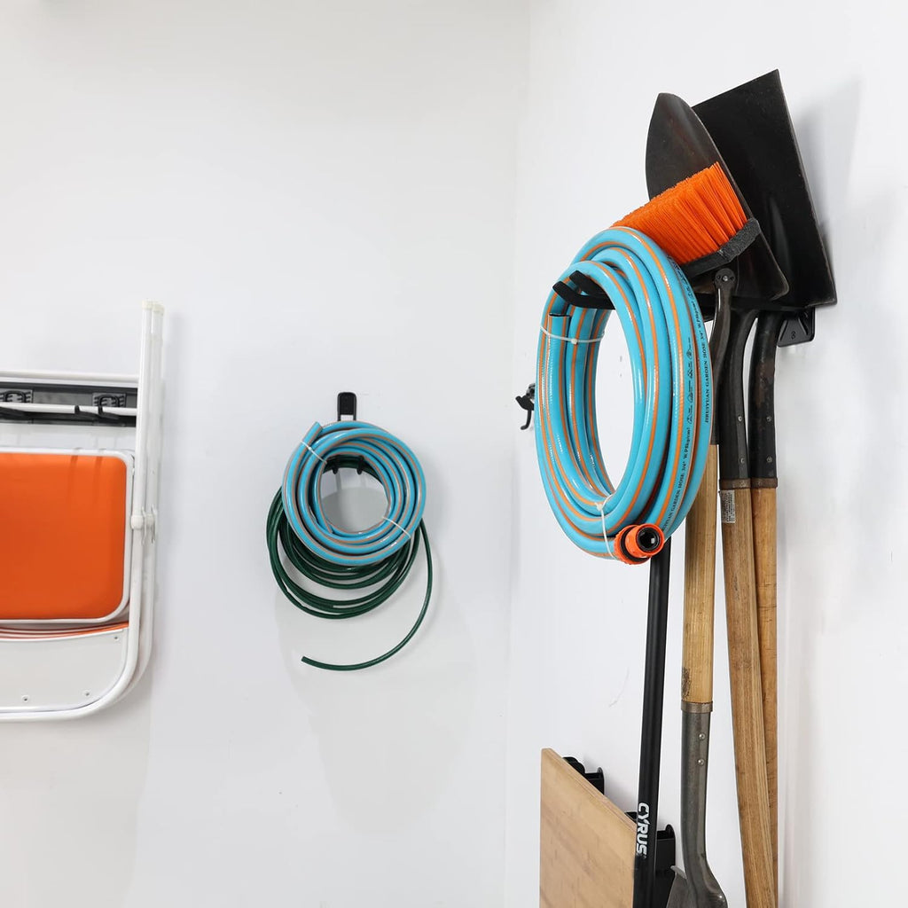 Wallmaster Wall Mount Garage Hooks, Heavy Duty Long Utility Storage