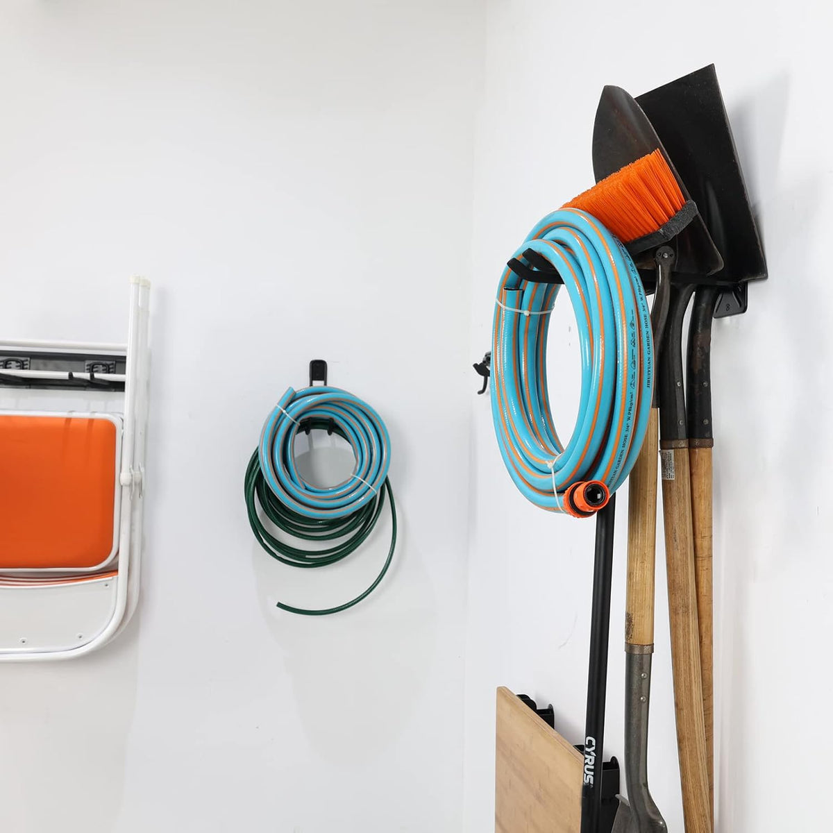 Wallmaster Wall Mount Garage Hooks, Heavy Duty Long Utility Storage