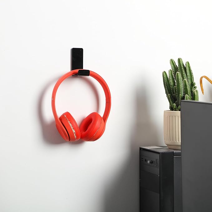 Weewooday 32 Pcs Headphone Hanger Headphone Holder Wall Hook Desk Bulk Adhesive - Image 6