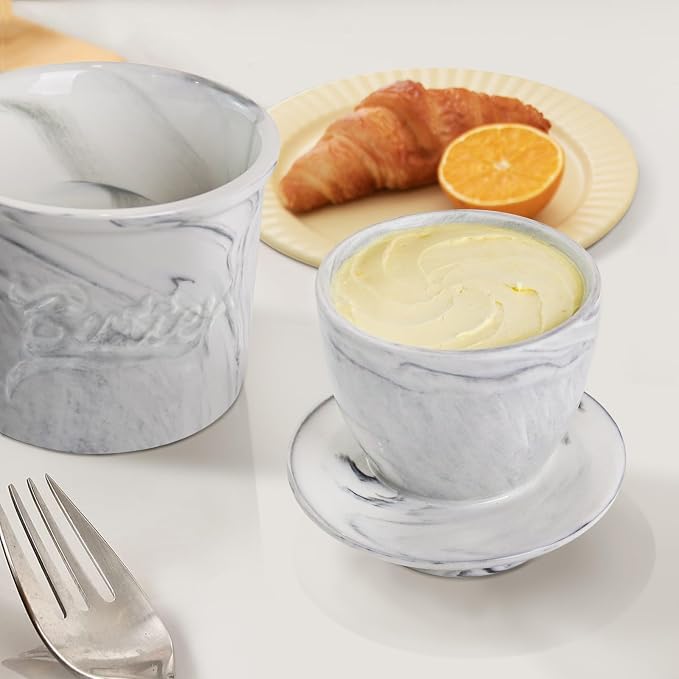 Butter Crock for Counter with Water, French Butter Keeper for Spreadable Butter - Image 7
