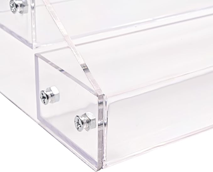 Kingtaily Widen 4 Tiers Stand Shelf Holder Clear Acrylic Rack - Image 6