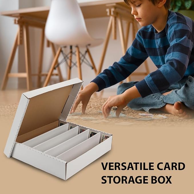 GRAND ORANGE 5000 Count Card Storage Box Full Lid Trading and Gaming Card - Image 5
