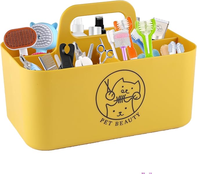 Dog Storage Organizer for Grooming Supplies, Portable Caddy Organizer for Pet by Brabtod