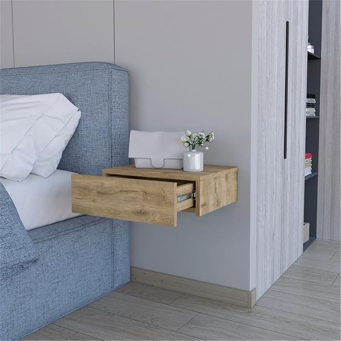 Vienna 1-Drawer Manufactured Wood Floating Nightstand - Image 2