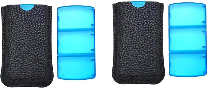 VOFOON Small Pill Organizer 3 Times a Day Daily 2 Pack, Travel Pill Box by VOFOON