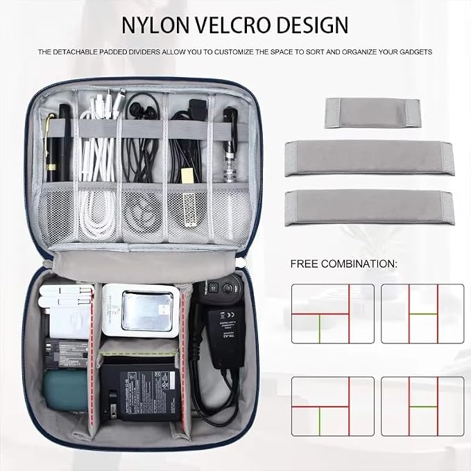Travel Cable Organizer Bag for Electronics Accessories Portable Tech Carrying - Image 2