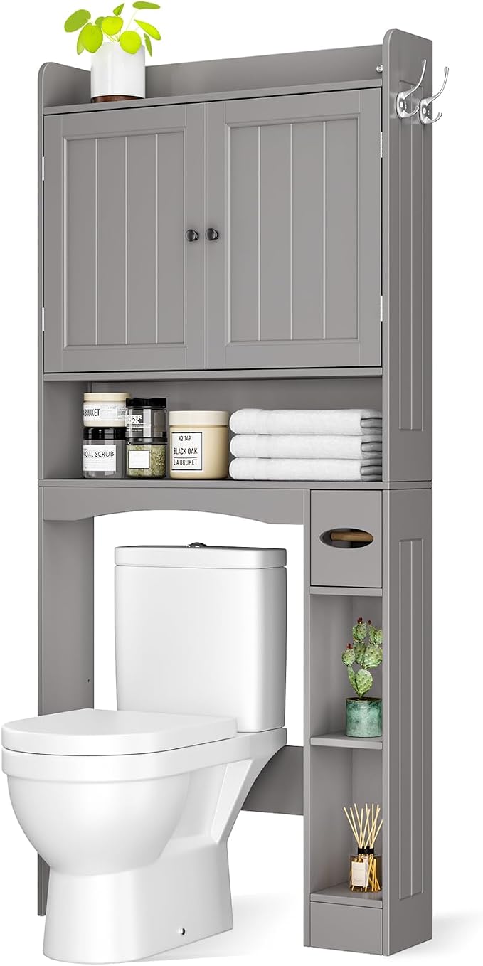 Ahomly Over The Toilet Storage Cabinet, 32.3" W Over Toilet Bathroom Organizer - Image 3