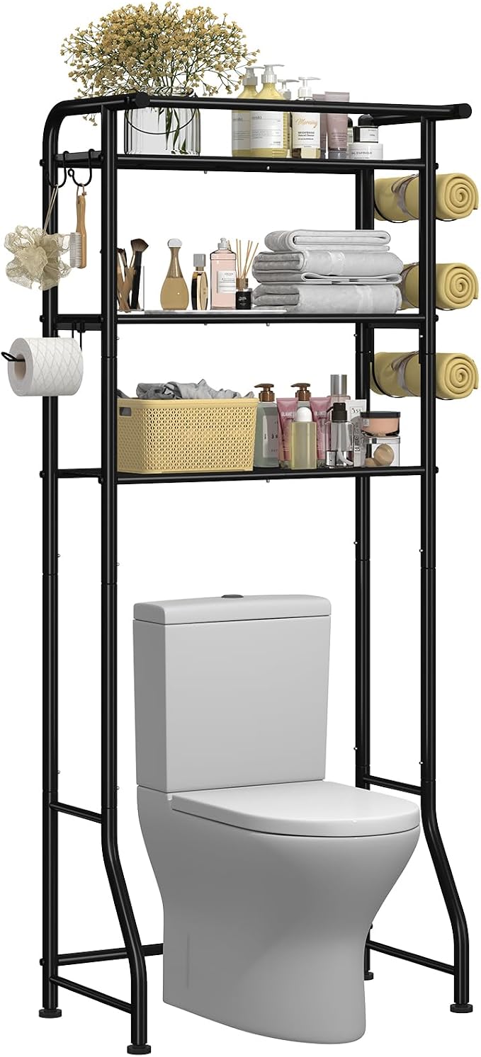 Simple Trending 3 Tier Over The Toilet Rack, Shelf Bathroom, Bathroom Stand by SimpleTrending