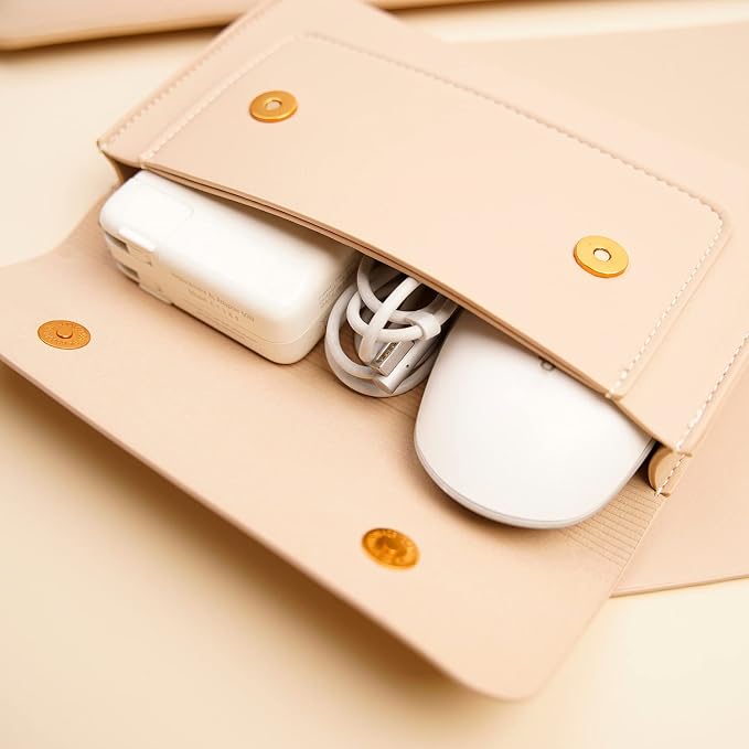 PU Leather Laptop Sleeve Compatible - Image 4