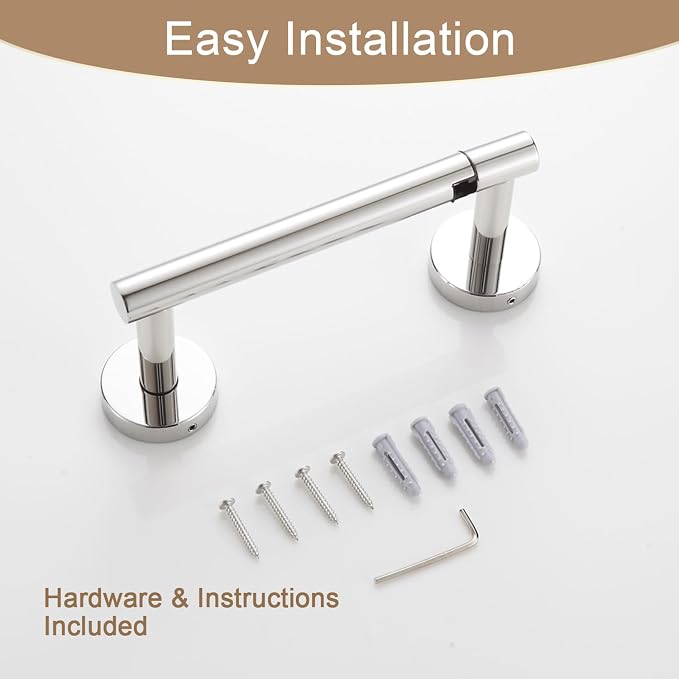 BGL Toilet Paper Holder Mirror Polish Wall Mount, Bathroom Toilet Paper Holder - Image 5