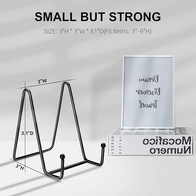 Kruodop 5 Pack Plate Stands for Display, 3 Inch Plate Holder Display Stand - Image 2