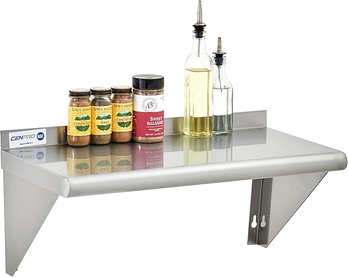 Commercial Wall Shelf - 230 lb. Weight Capacity - Image 2