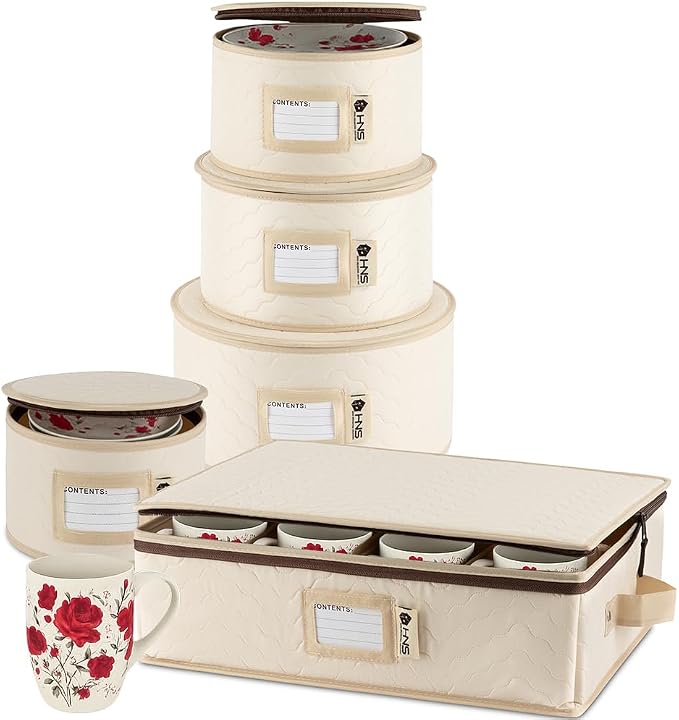 Hard Shell China Storage Containers 5-Piece Set Moving Boxes by HOLDN%E2%80%99STORAGE