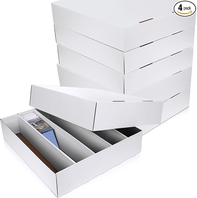 Yexiya 4 Pcs 5000 Count Card Storage Boxes by Yexiya