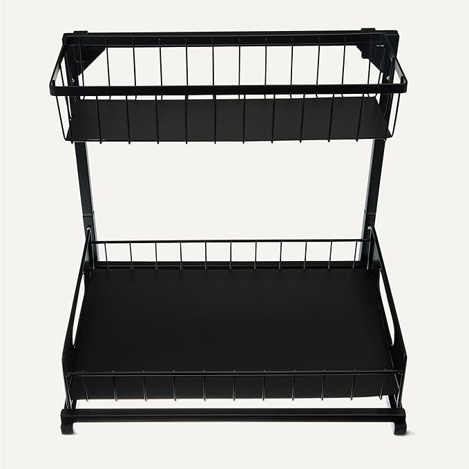 Amazon Basics L-Shape Under Sink Storage Pull Out Cabinet Organizer - Image 4