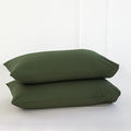 MooMee Bedding Pillowcases Pack of 2 100% Washed Cotton Linen Like Textured by MOOMEE