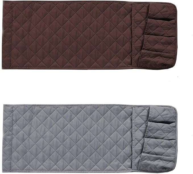 2 Pack Non-Slip Couch Sofa Chair Armrest Organizer 5 Pockets Armchair Caddy - Image 6