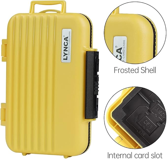 LYNCA 24 Slots Camera Memory Card Case Holder Water-Resistant Anti-Shock SD - Image 8