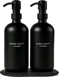 MaisoNovo Soap Dispenser 3-Piece Set | 16.9oz Black Bottles by MaisoNovo-TheArtofSustainableLiving