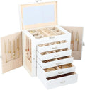 BOOVO Jewelry Box For women, 6 Layer Large Jewelry Organizer by BOOVO