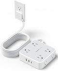TESSAN Surge Protector Power Strip 15 Ft Cord, 8 Widely Spaced Outlets by TESSAN