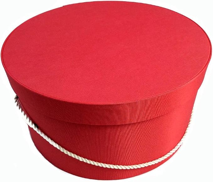 Sarah's Hat Boxes Classic Coral Hat Box – 11" x 5.5" Handmade in USA – Odorless - Image 4