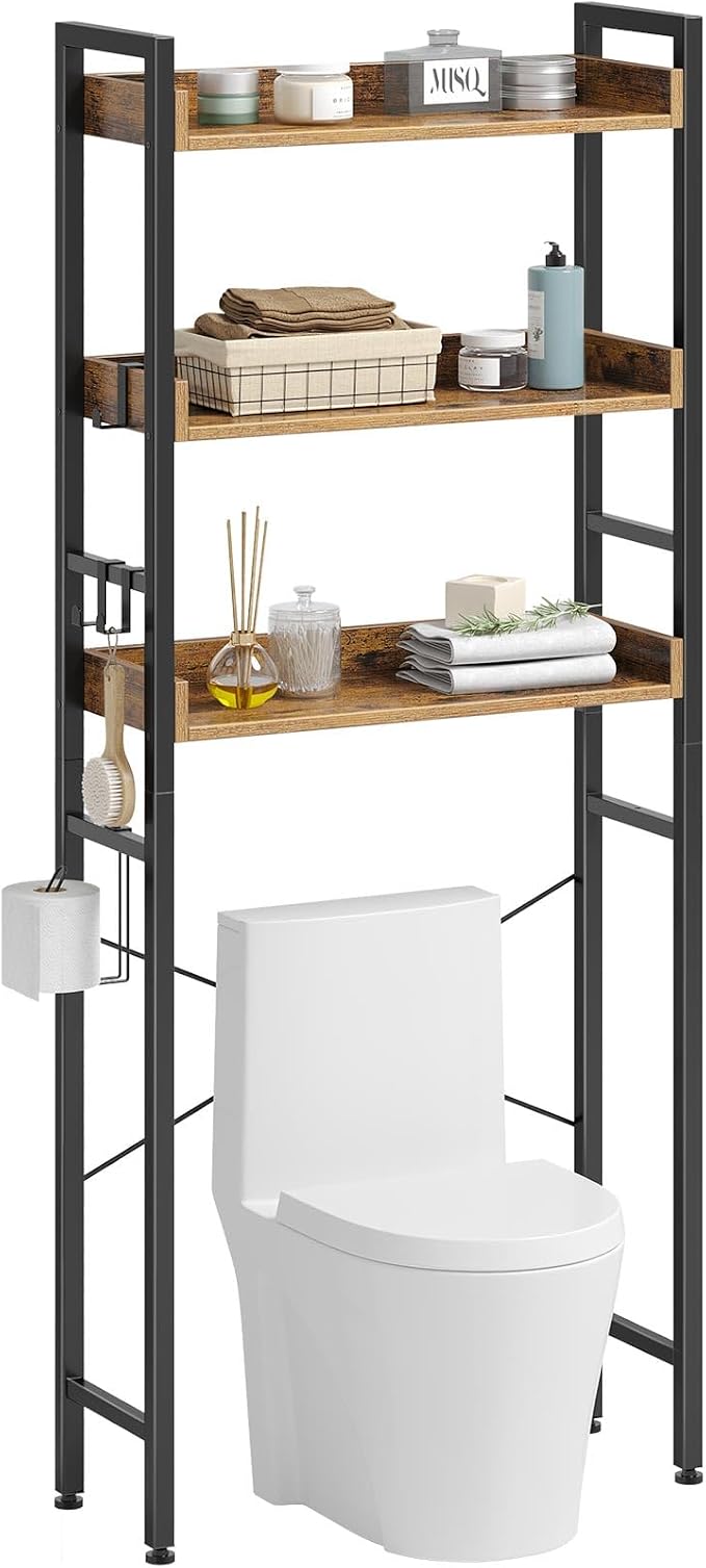 Rolanstar Over The Toilet Storage Rack, 3-Tier Bathroom Organizer Shelf Over by Rolanstar
