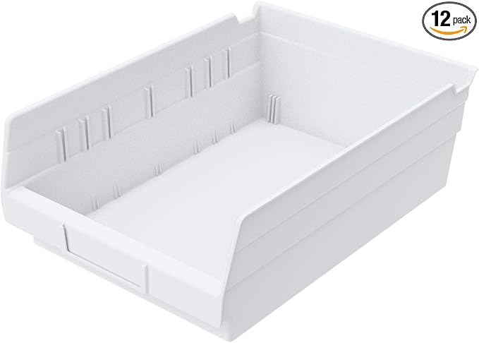 Akro-Mils 30150 12-Inch by 8-Inch by 4-Inch Plastic Nesting Shelf Bin Box by Akro-Mils