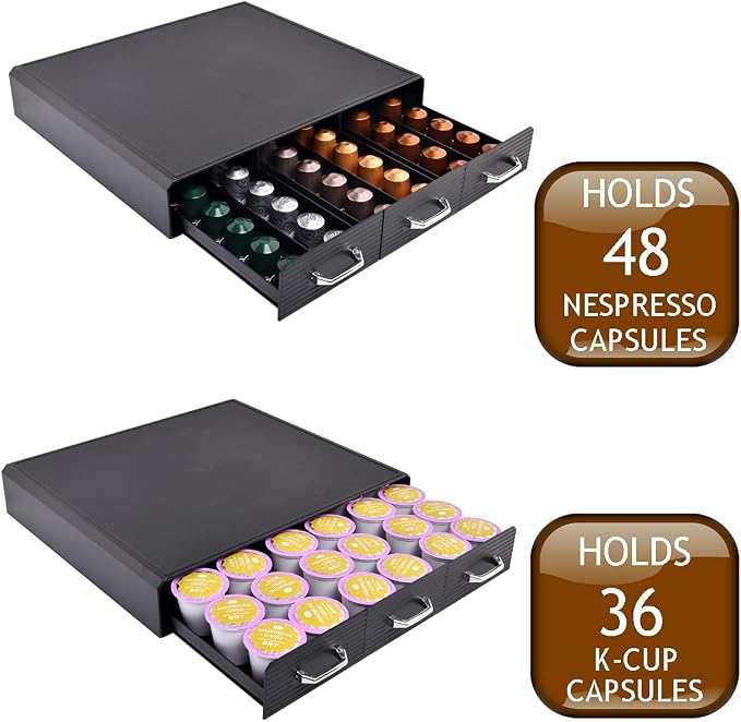 Coffee Pod Storage Drawer Coffee Capsule Organize Drawer Coffee Maker Holder - Image 5