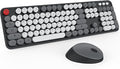 Wireless Keyboard and Mouse, KOOTOP Cute Keyboard and Mouse, 2.4G Wireless by Kootop