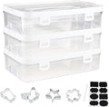 3 Pack of Cookie Cutter Storage, Handheld Transparent Cookie Cutter Organizer by Unknown