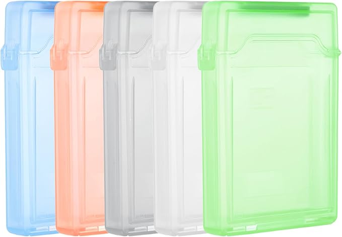 PATIKIL 4.5" x 3.2" Hard Drive Disk Case, 1Set Plastic Hard Disk Storage Box by PATIKIL