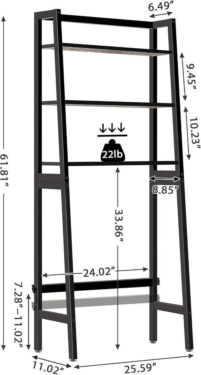 MallKing Over The Toilet Storage, Wooden 3-Tier Over-The-Toilet Rack Bathroom - Image 3
