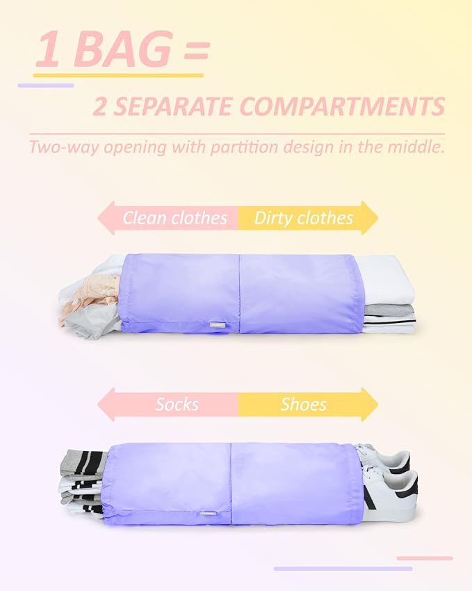 BAGSMART 6 Set /4 Set/2 Set Compression Packing Cubes - Image 4