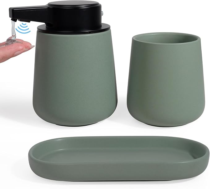 INGOFIN Automatic Ceramic Bathroom Accessory Set by INGOFIN