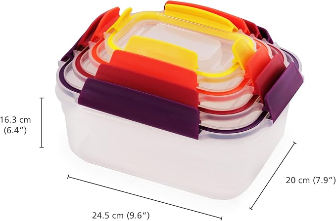 Joseph Joseph Nest Lock 16-piece Plastic BPA Free Food Storage Container Set - Image 6