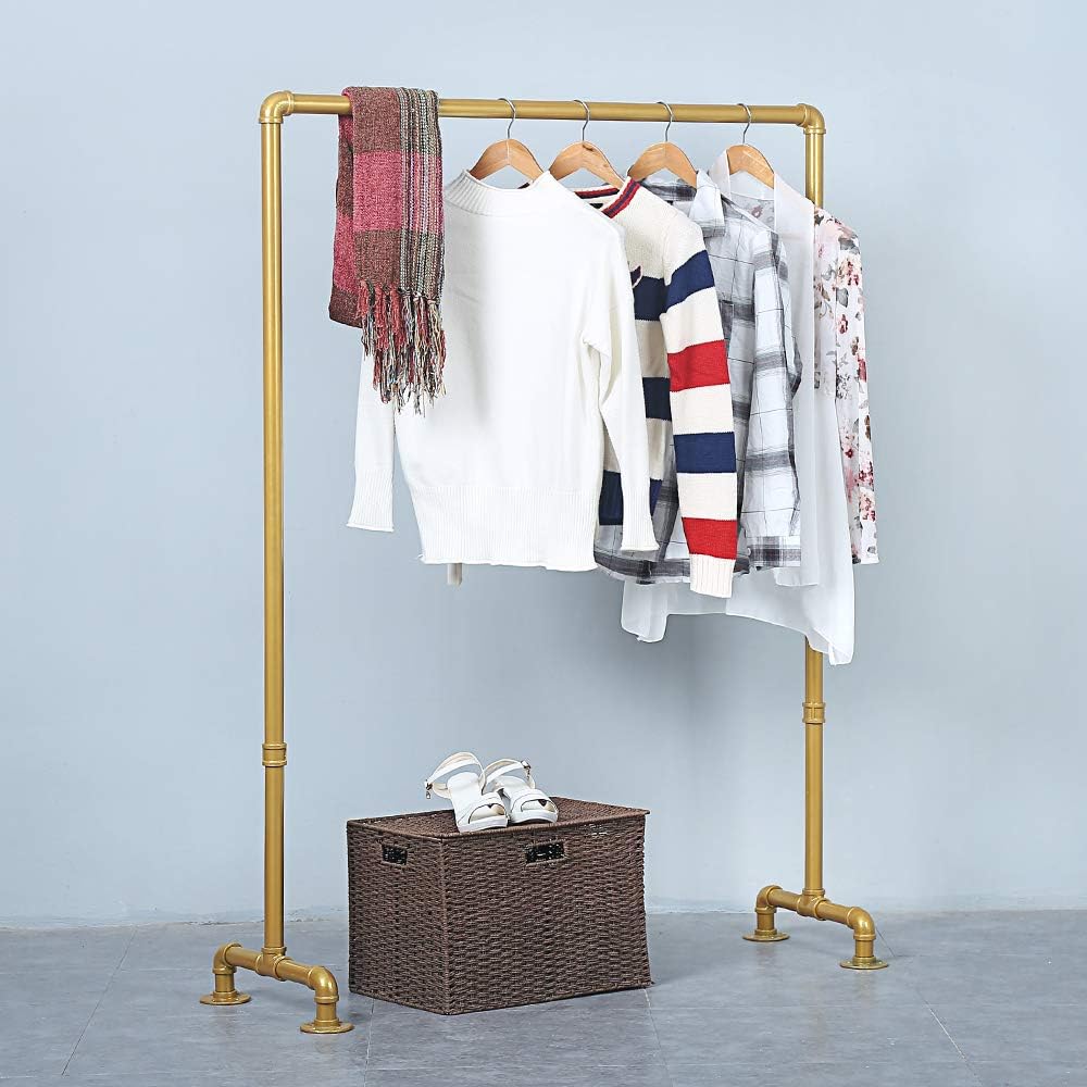 Industrial Pipe Clothing Rack,Clothes Rack For Hanging Clothes,Garment