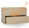 FireKing Fireproof Lateral File Cabinet, 27.75" H x 44.5" W x 22.13" D by FireKing