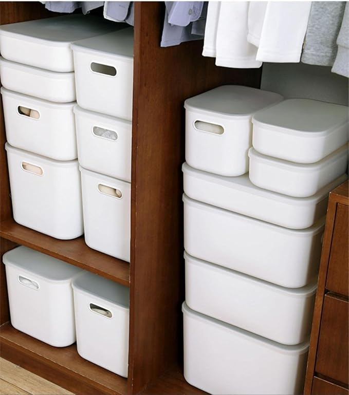 Set Of 6 Plastic Storage Bins, Versatile Kitchen Pantry Organization and Storage - Image 5