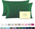 Silk Pillow Cases 2 Pack Soft Breathable and Sliky Standard Size Pillow Cases by Suatien