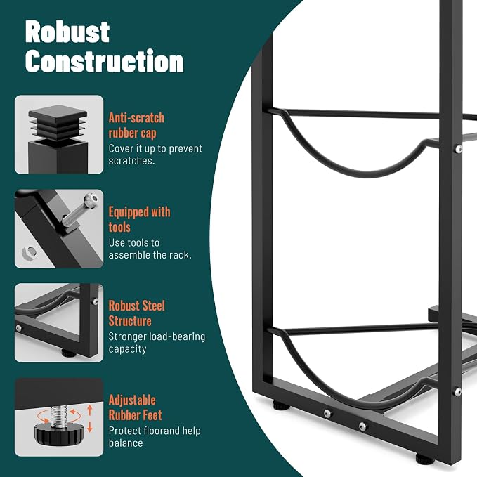 MYLOLF 5 Gallon Water Jug Rack: 5 Tier 5 Gal Bottle Holder Stand - Image 3