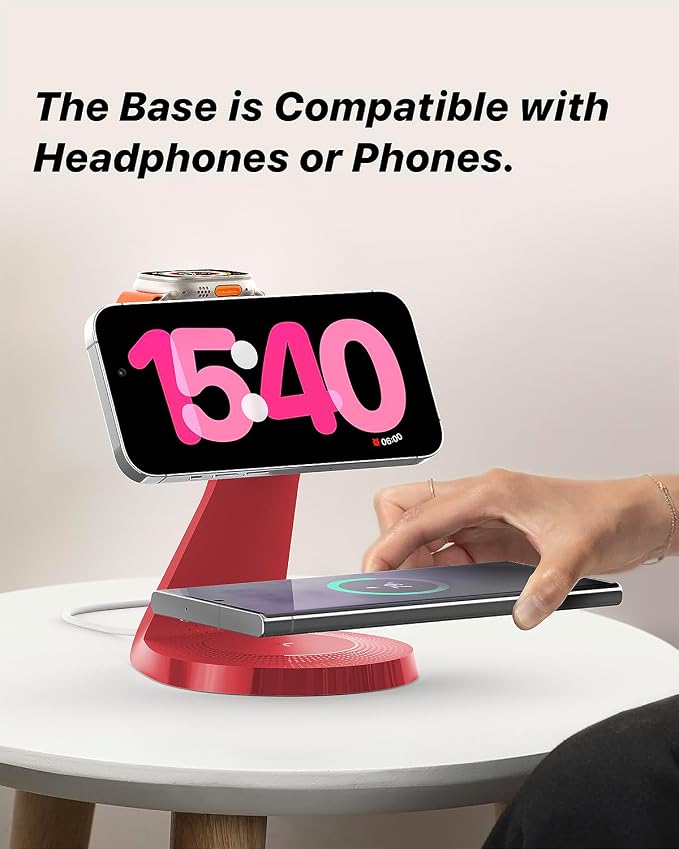 3 in 1 Charging Station for Apple Devices, Mag-Safe Charger Stand Fast Charging - Image 5