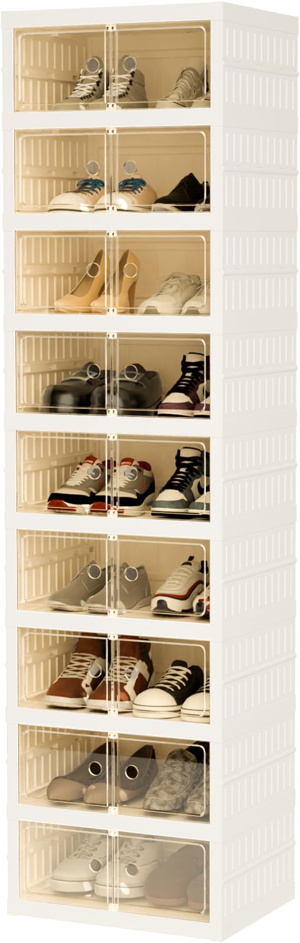 Foldable Shoe Organizer Storage Box, Portable Extra Large Folding Shoe Rack - Image 9