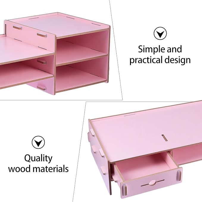 Pink Computer Monitor Stand Riser - Image 3