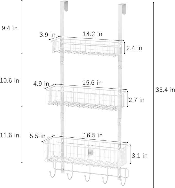 CADUKE Over The Door Organizer Hanger - Image 2
