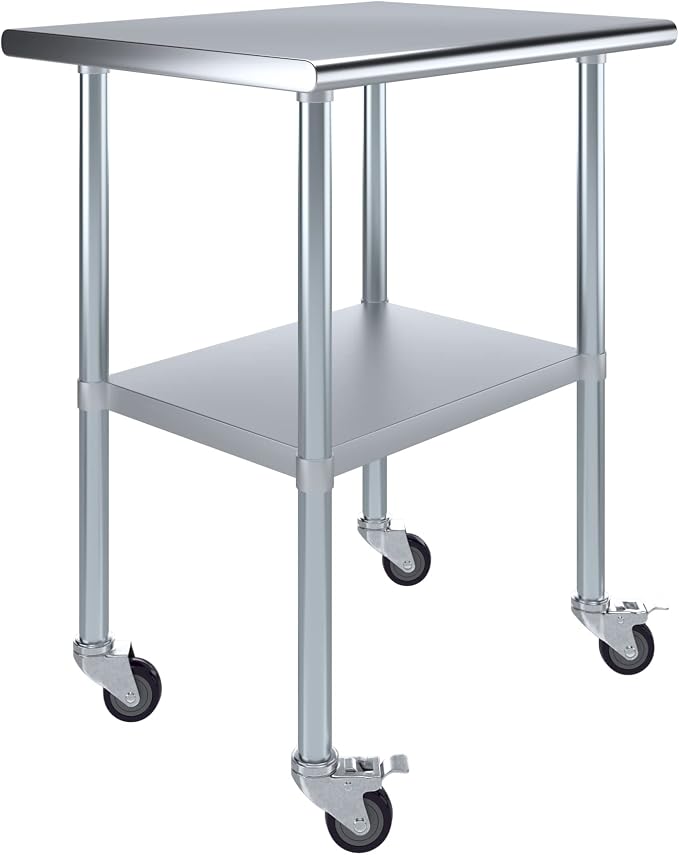 AmGood 30" Long x 24" Deep Stainless Steel Table by AmGood
