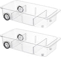 Attelite RollOut Refrigerator Drawer Organizer and Storage Clear Design by Attelite